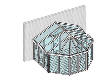 Satteldachpavillon